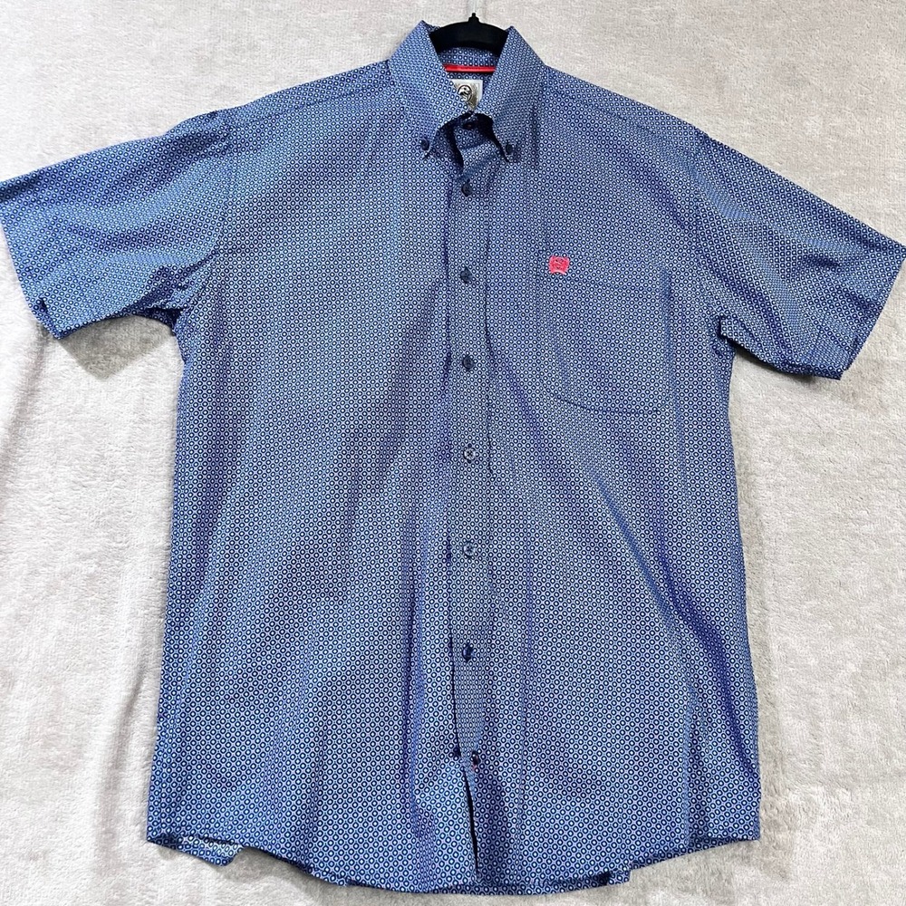 Cinch Geometric Shirt Mens XS Western Cowboy Rodeo Ranch County Workwear Outdoor